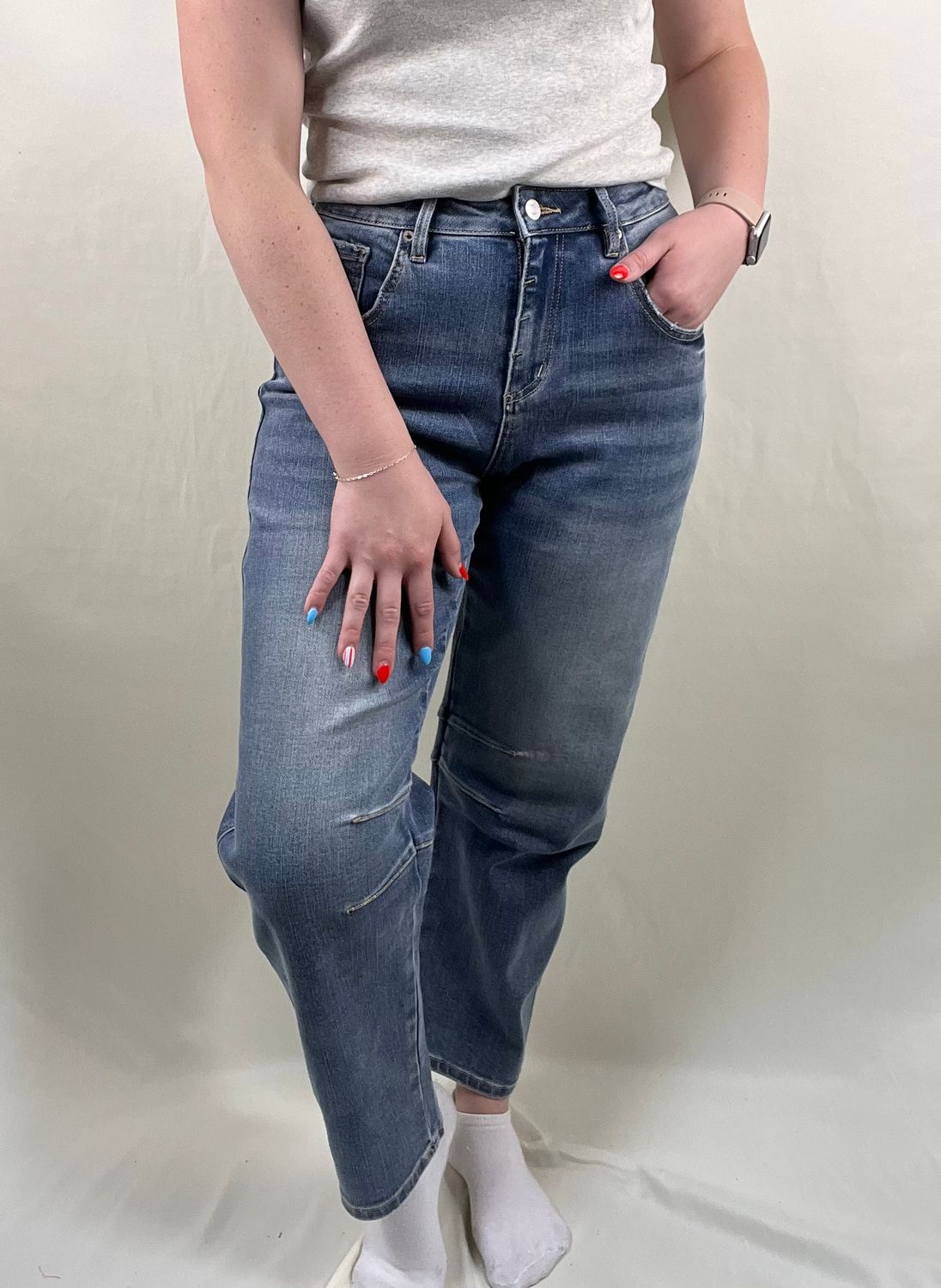 Sapphire Super High Barrel Jeans