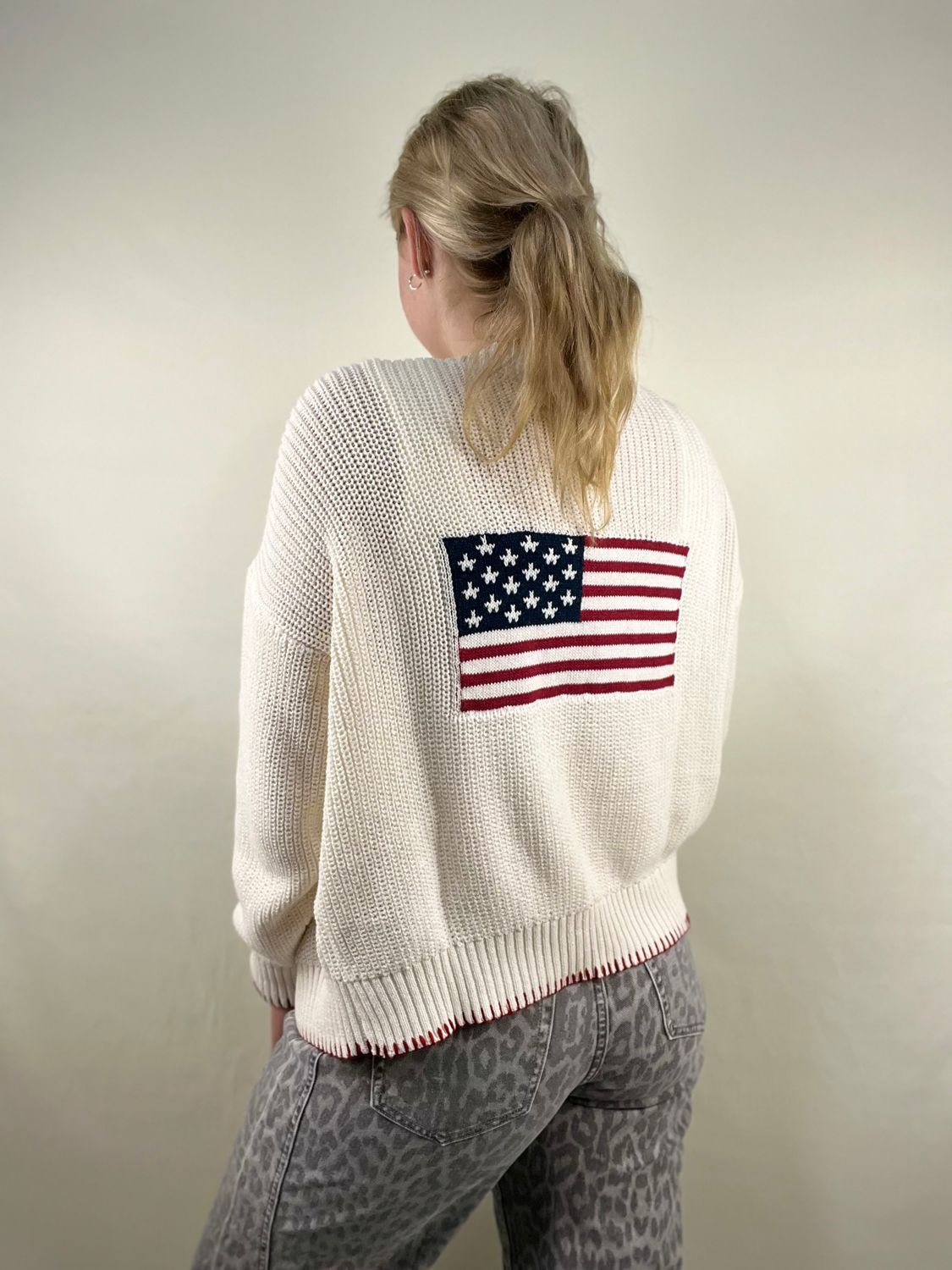 American Flag Cardigan