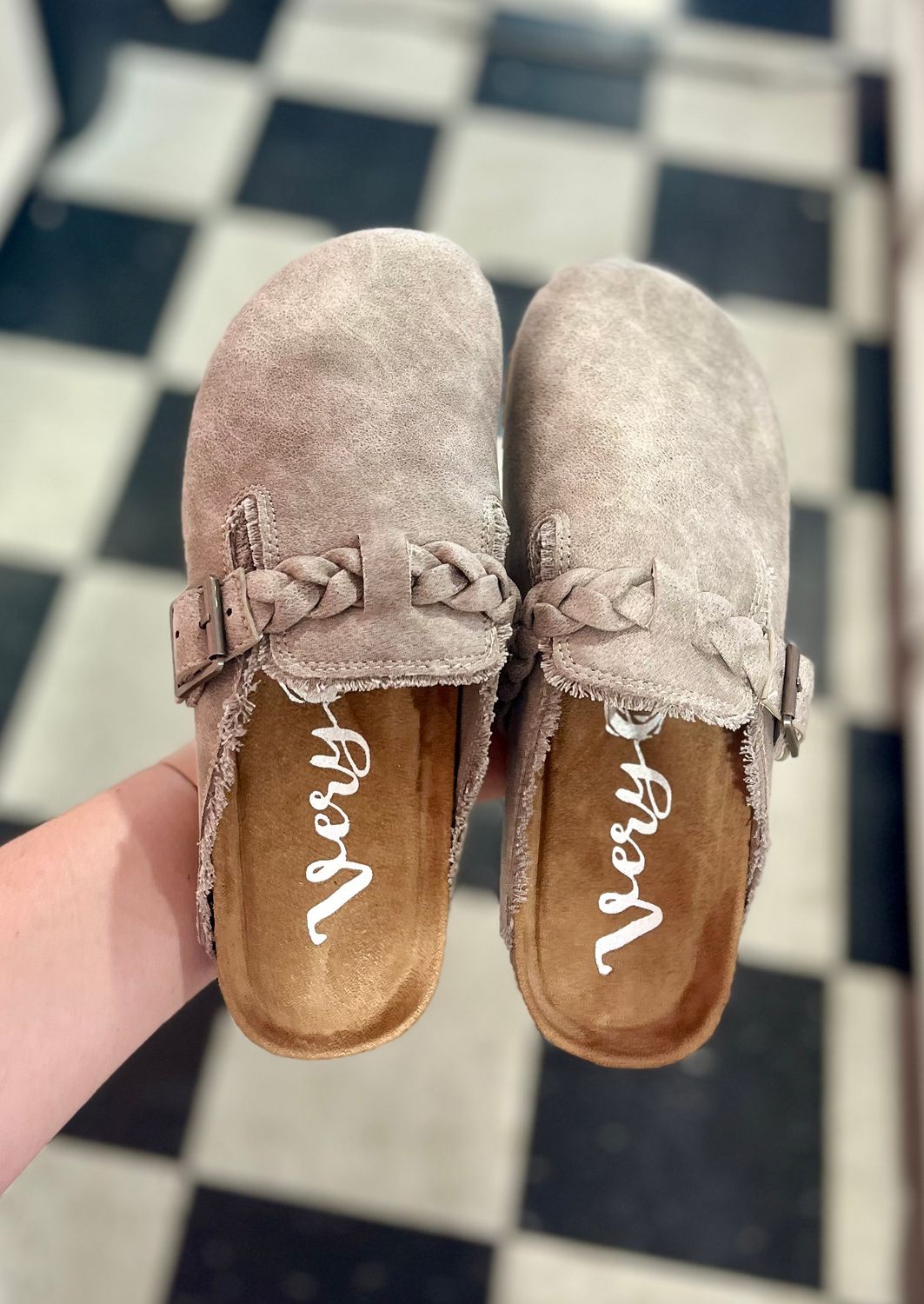 The Iris Mule in Grey