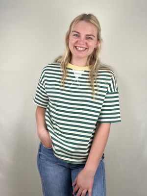 Green Striped Tee