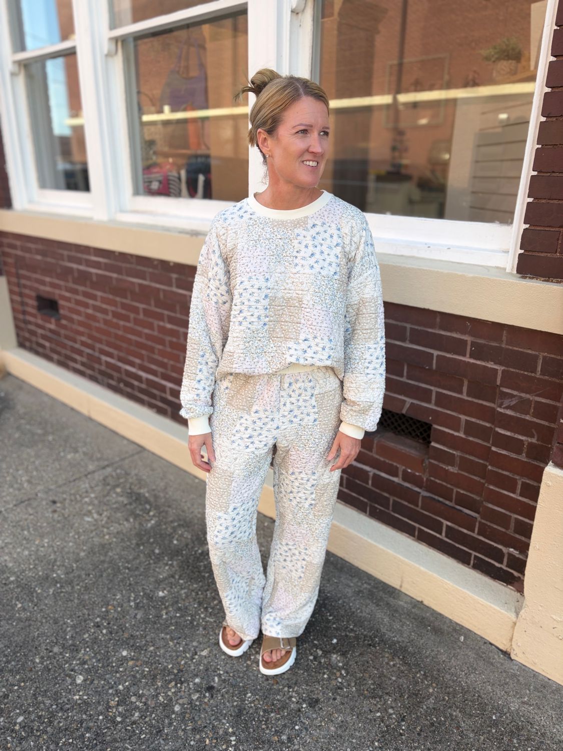 Floral Patchwork Pullover