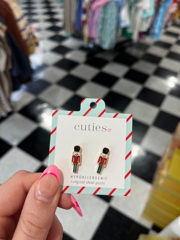 Nutcracker Stud Earrings