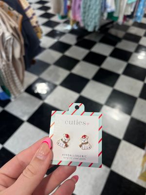 Polar Bear Stud Earrings
