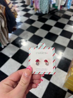 Santa Hat Stud Earrings