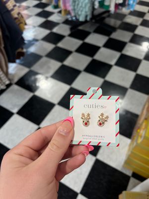 Sparkly Rudolph Stud Earrings Sparkly Rudolph Stud Earrings