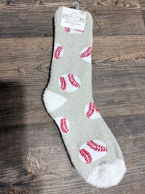 Baseball Cozy Crew Socks