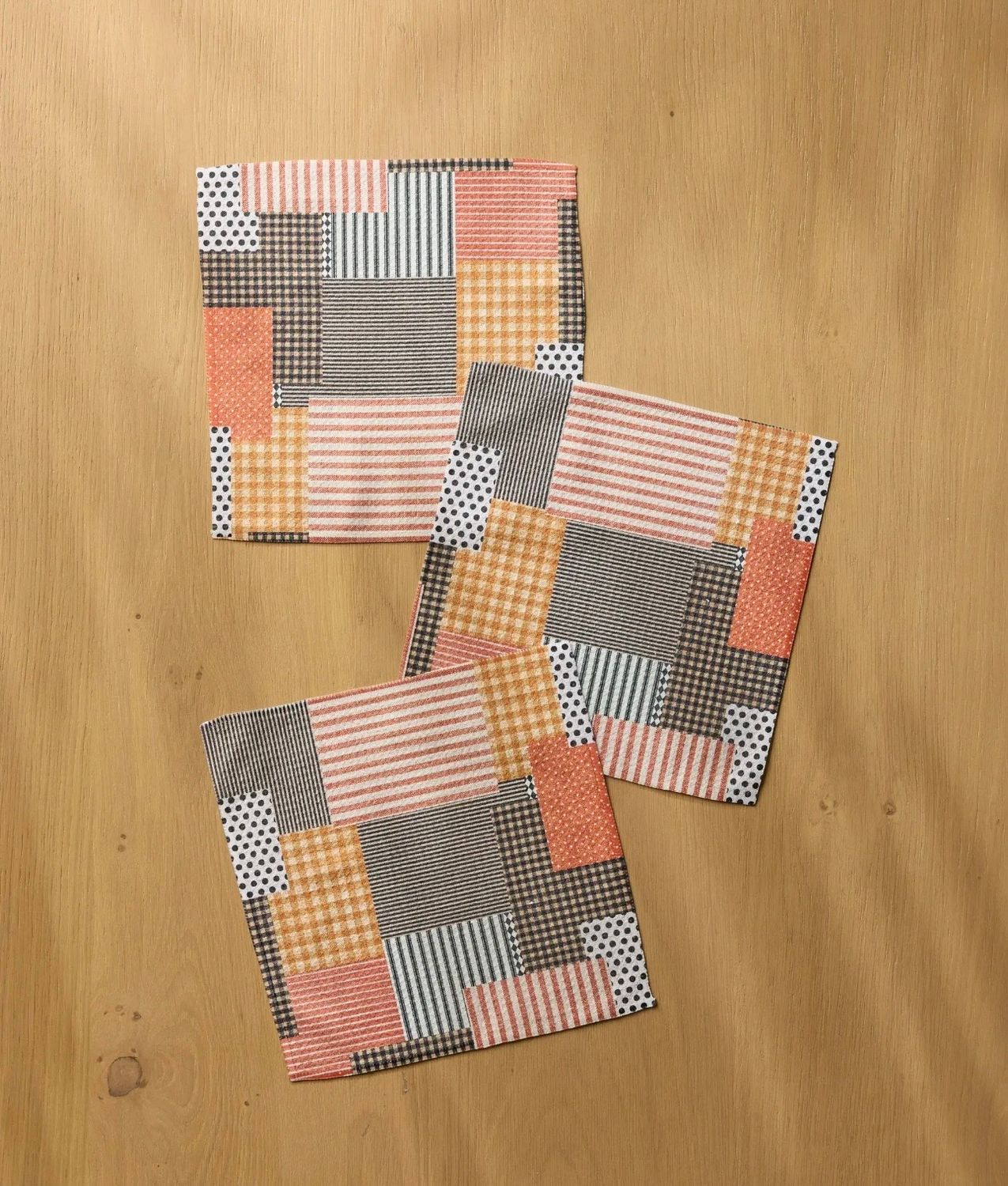 Patch and Pumpkin Dishcloth 3 Pack Set
