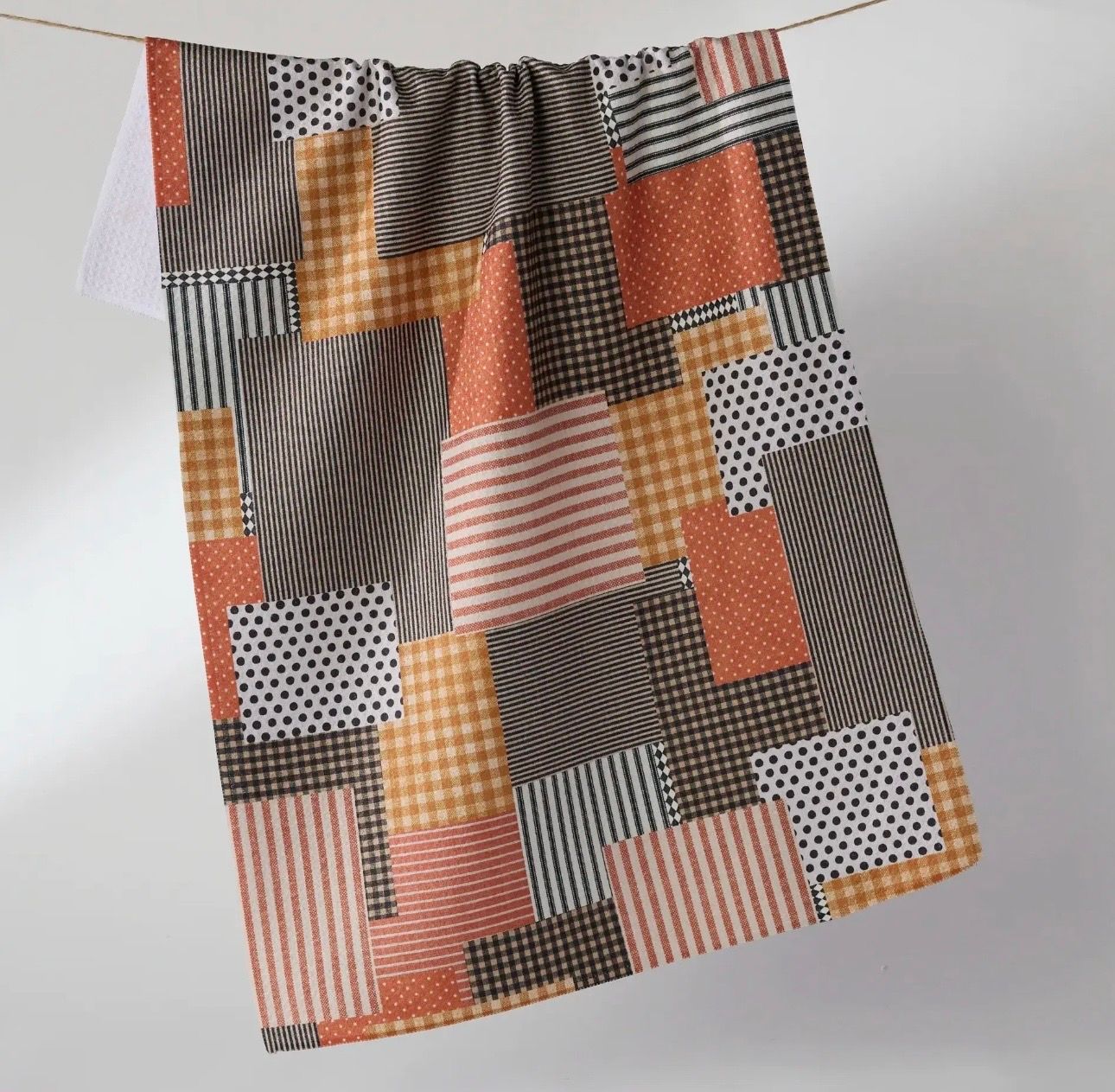 Patch and Pumpkin Tea Towel