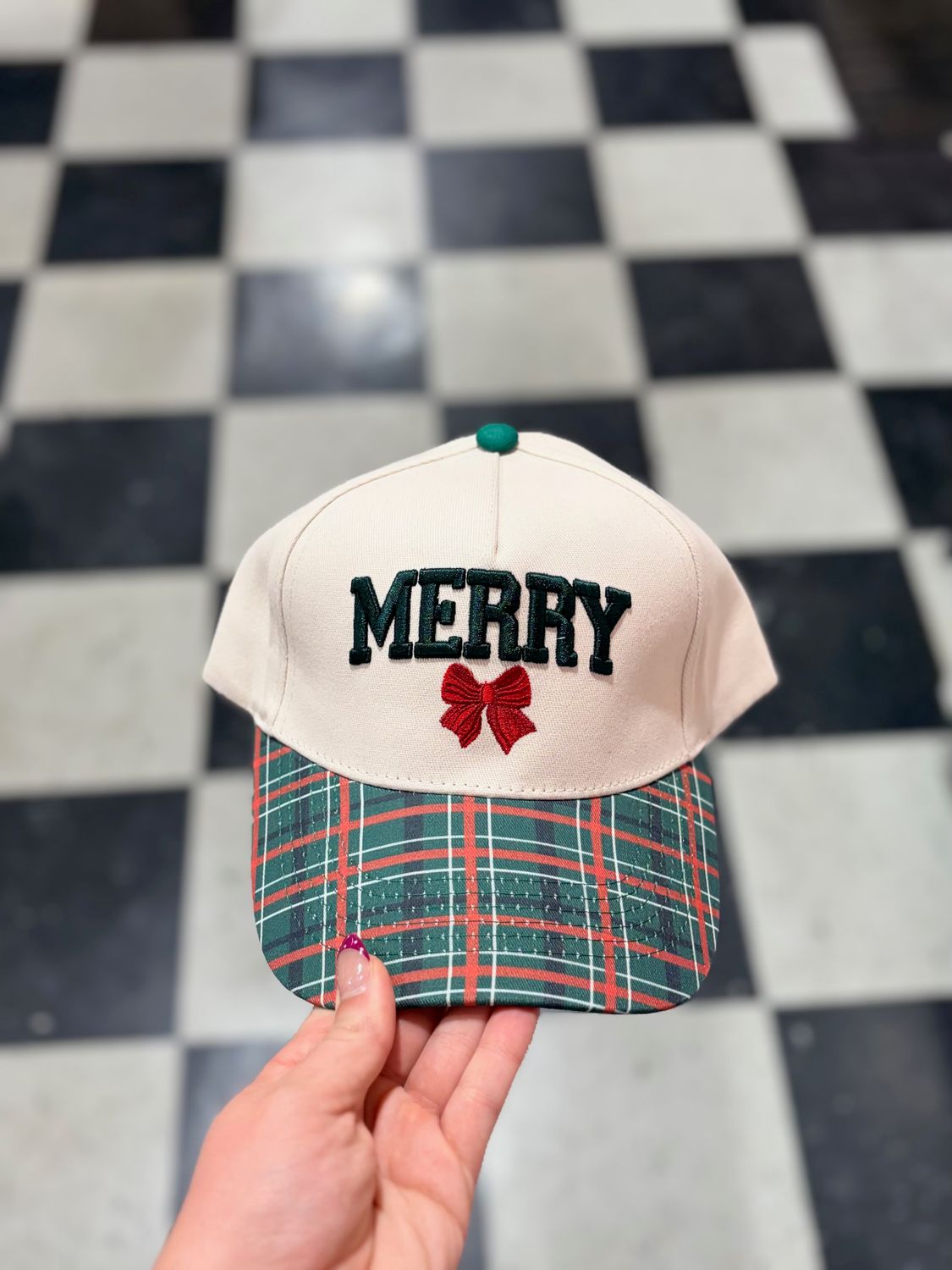 Merry Embroidered Hat