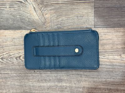 Saige Slim Card Holder in Dark Peacock