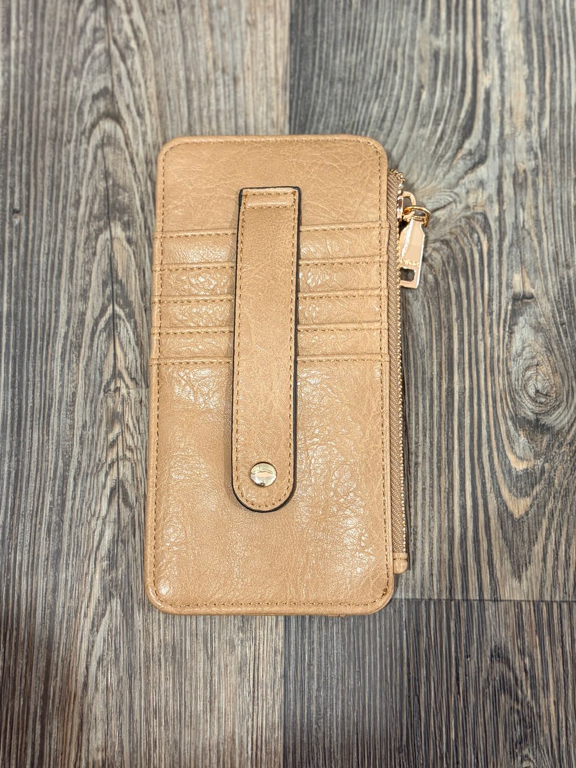 Saige Slim Card Holder in Mocha