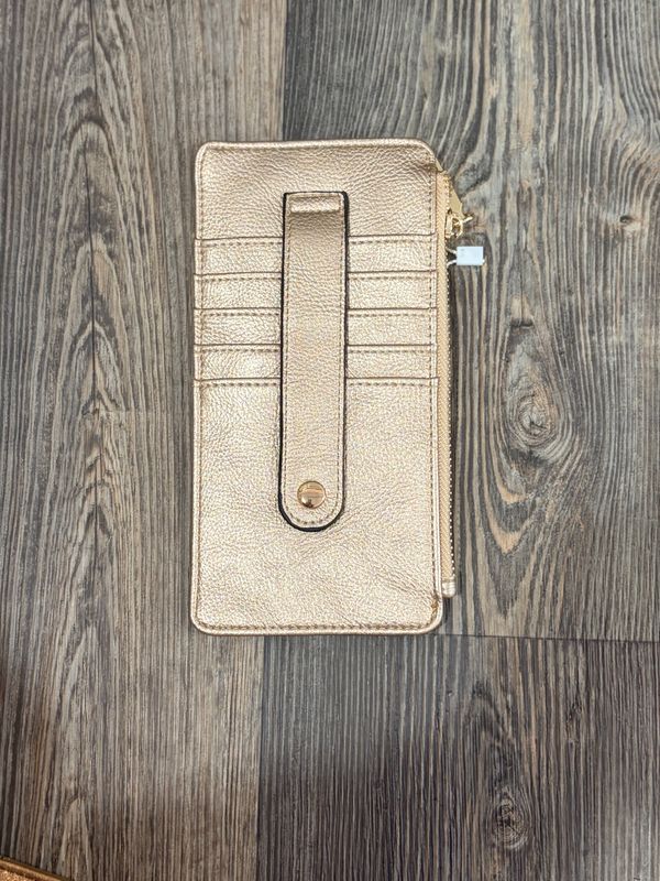Saige Slim Card Holder in Rose Gold