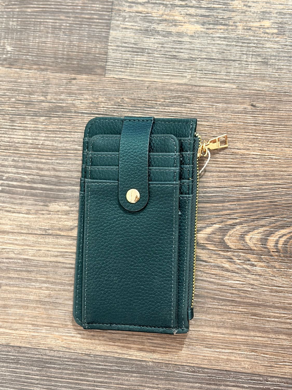 The Mae Multi-Card Wallet in Dark Emerald