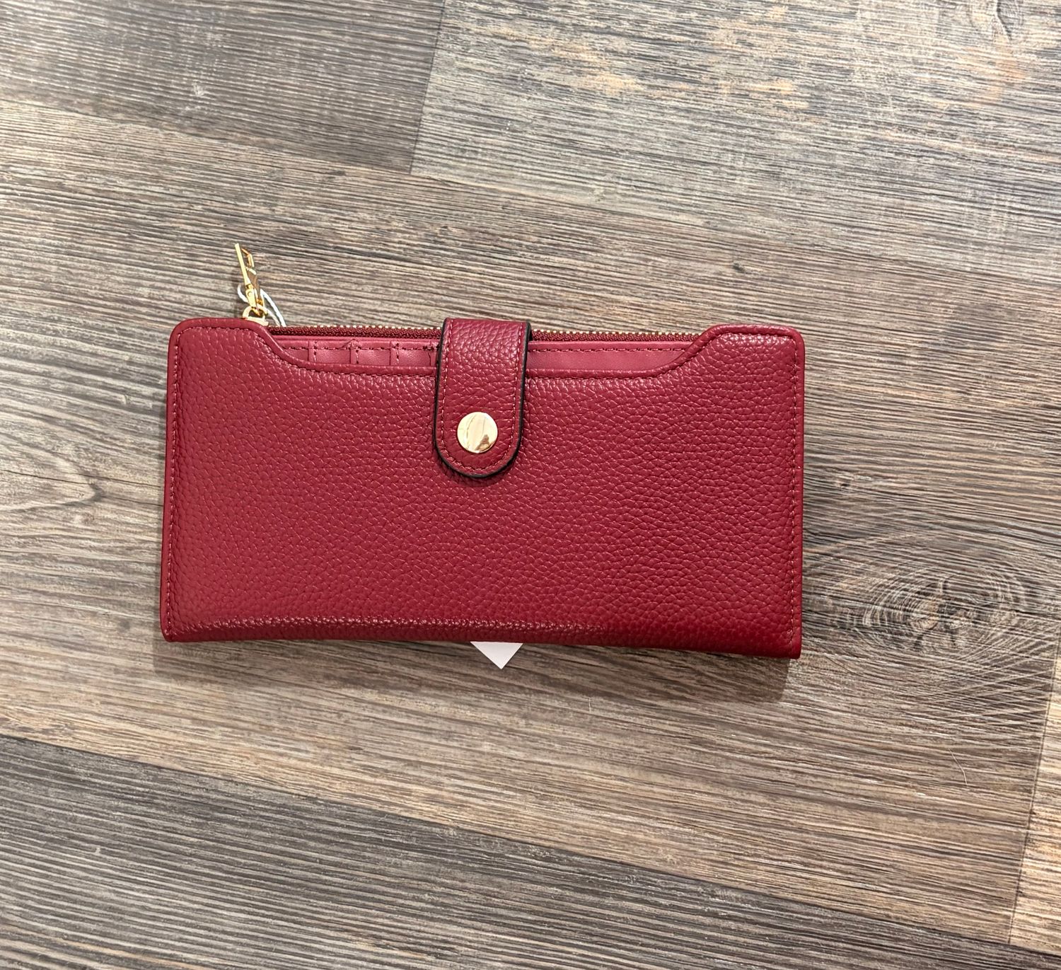 The Violet RFID Fold-Out Wallet in Wine