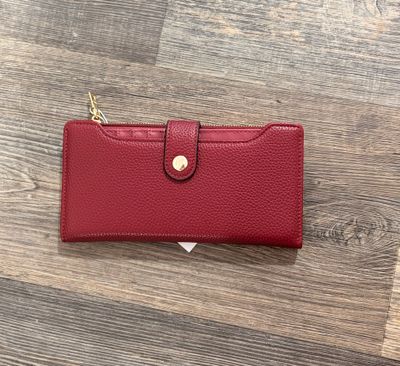 The Violet RFID Fold-Out Wallet in Wine