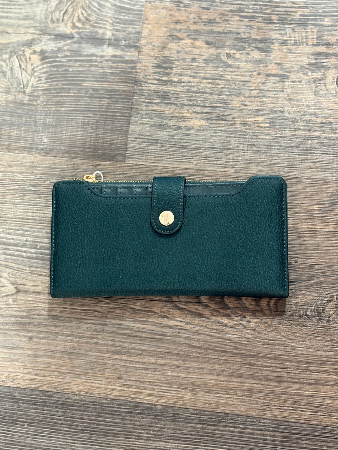 The Violet Fold-Out Wallet in Dark Emerald