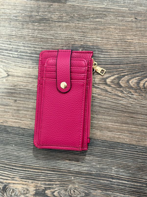 The Mae Multi-Card Wallet in Dark Ruby