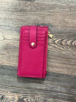 The Mae Multi-Card Wallet in Dark Ruby