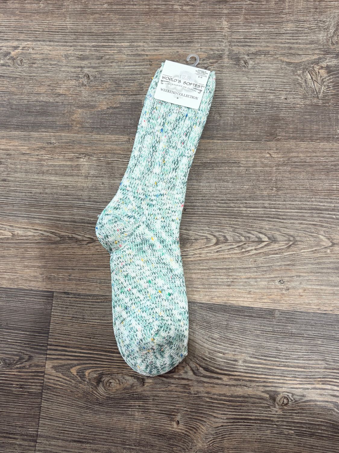 Christmas Green Ragg Crew Socks