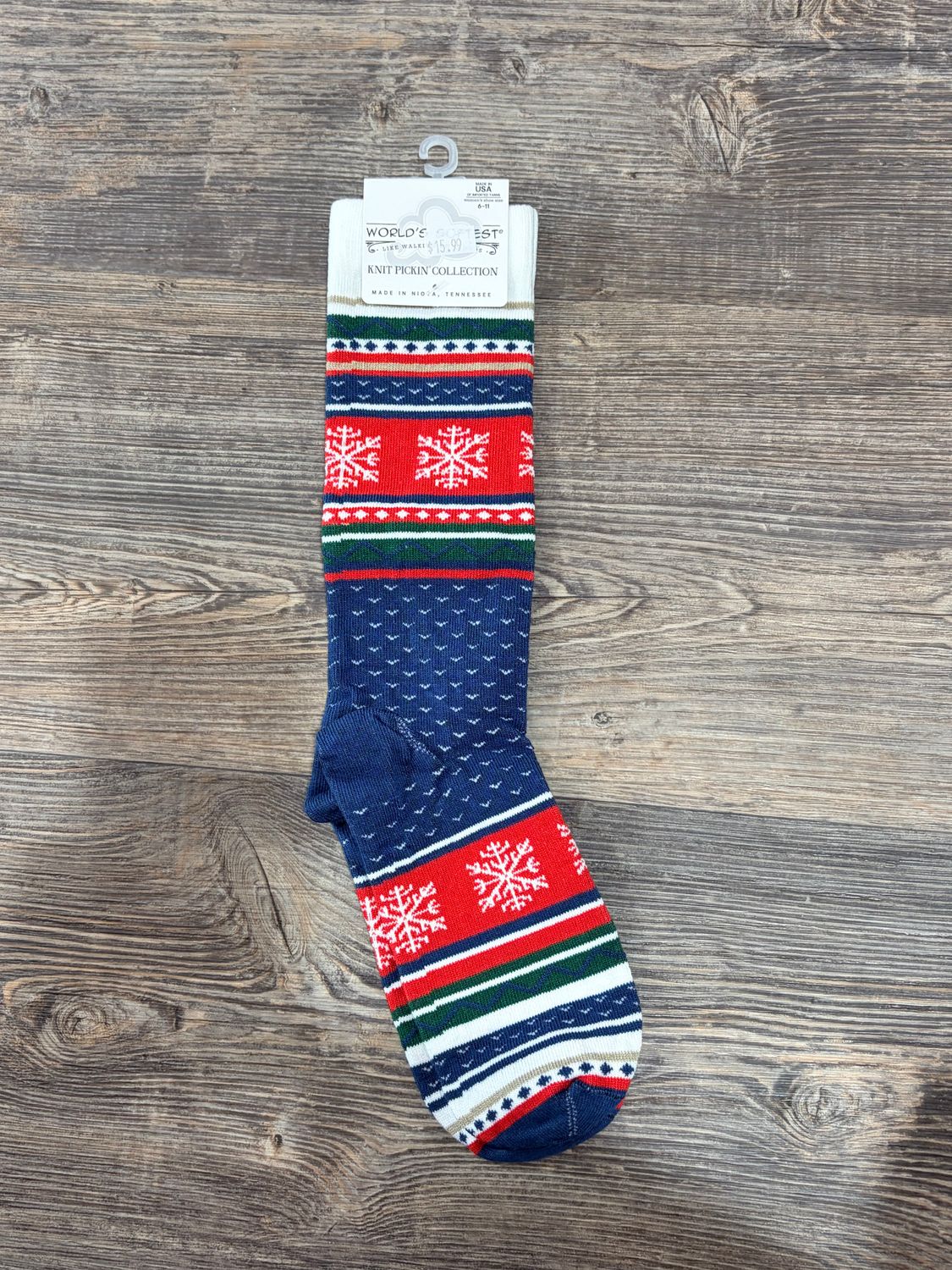 Snowflake Knit Pickin’ Socks