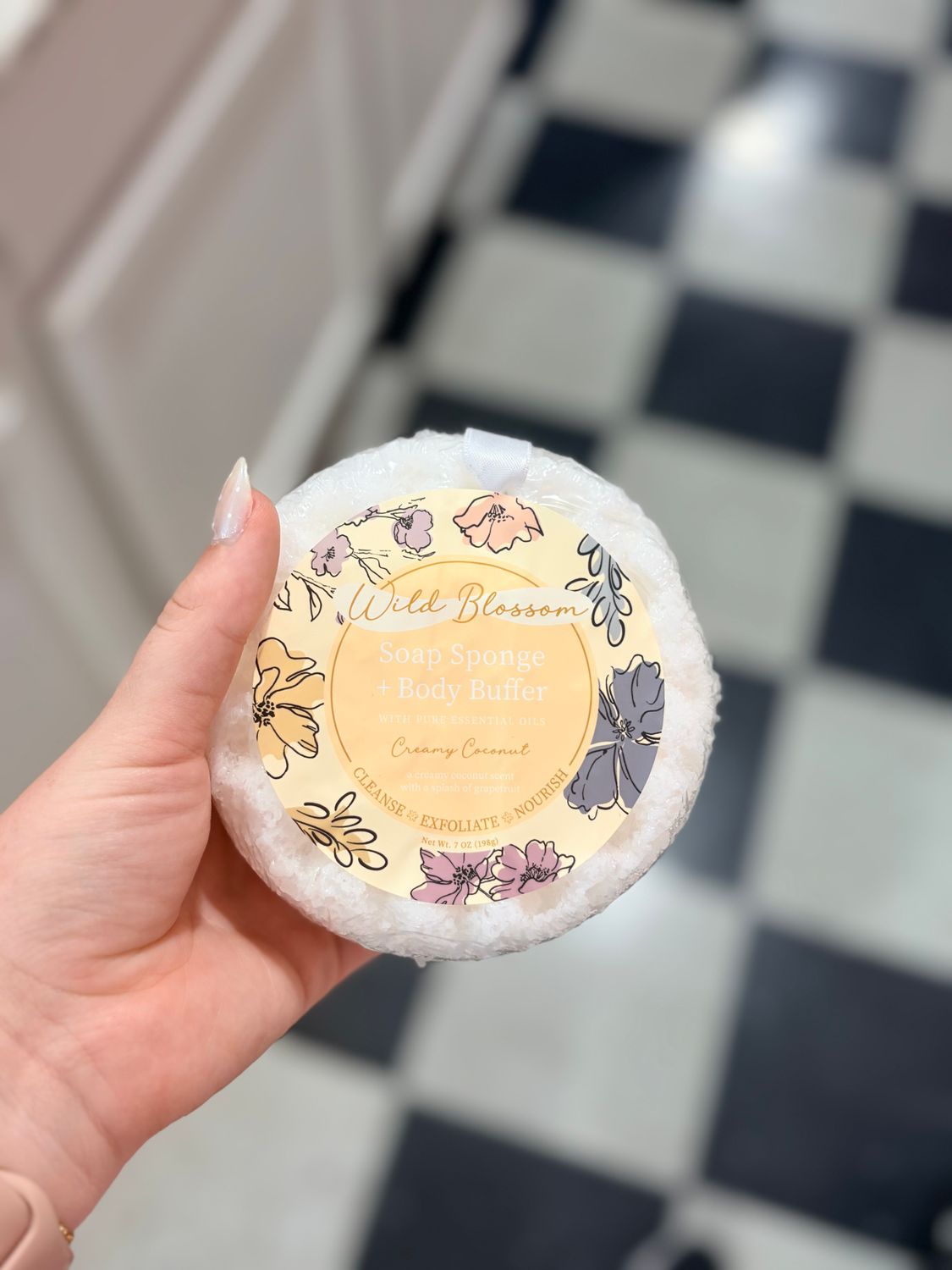 Creamy Coconut Soap Sponge + Body Buffer