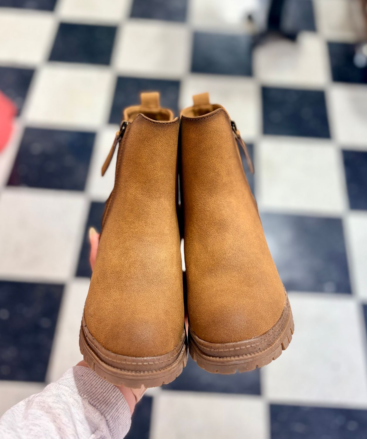 The Maeve Boot in Tan