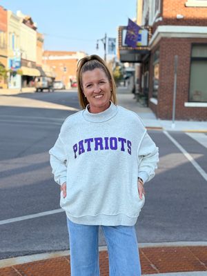 Rivet Patriots Reversible Mock Neck Pullover