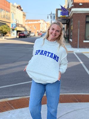 South Knox Spartans Reversible Mock Neck Pullover