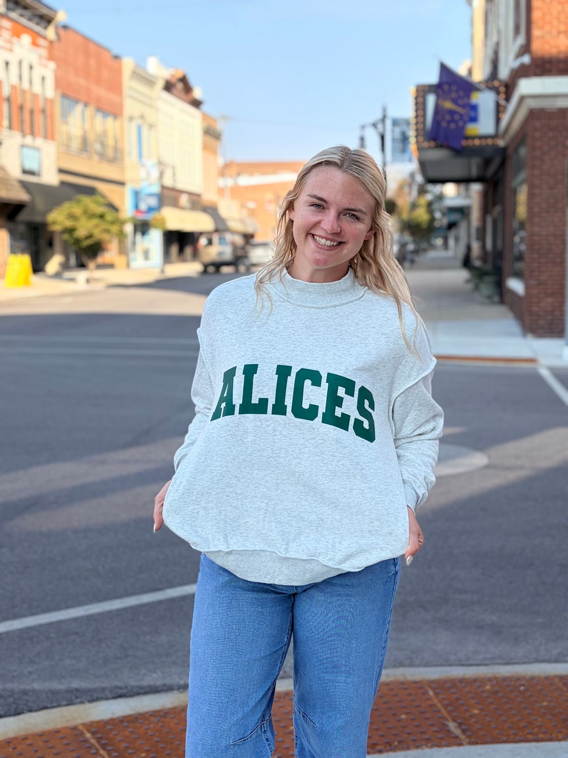 Lincoln Alices Reversible Mock Neck Pullover
