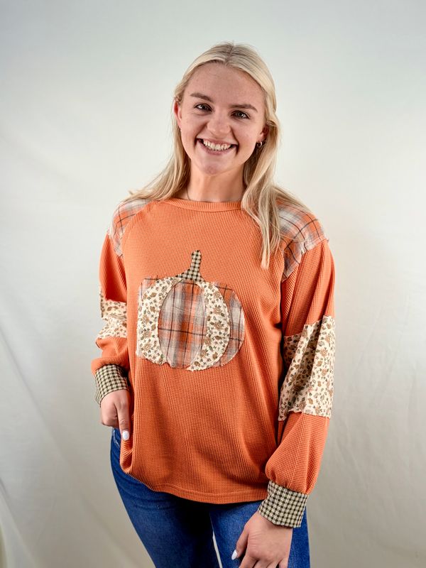 Rust Patch Pumpkin Top