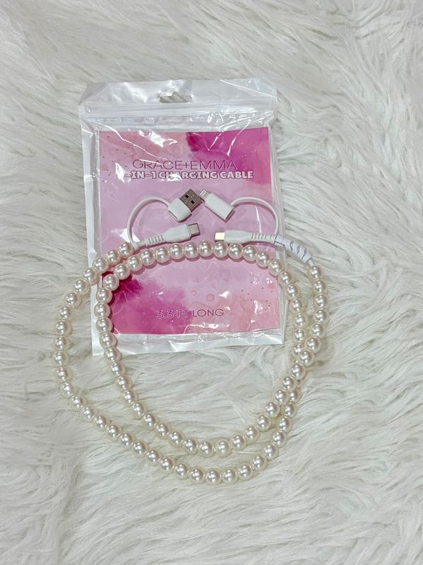 Pearl Beaded Charging Cable