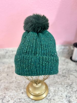 Hunter Green Pearl Beanie Hunter Green Pearl Beanie