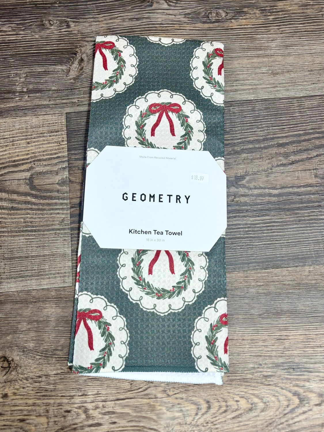 Merry Wreaths Tea Towel