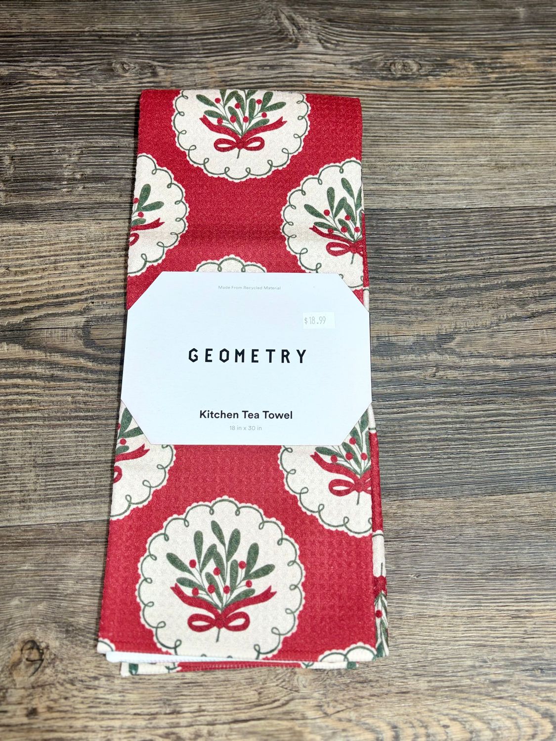 Merry Mistletoe Tea Towel