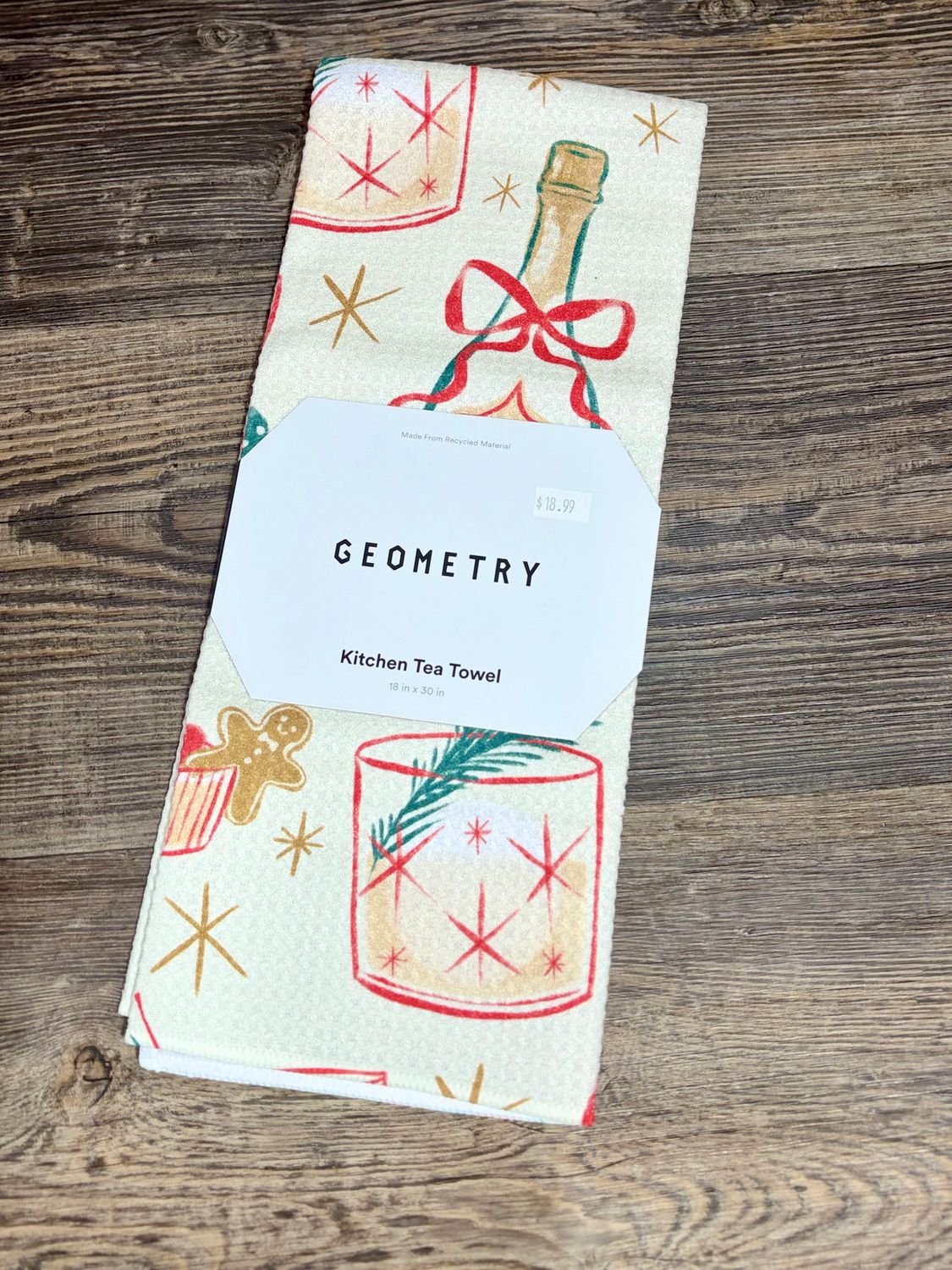 Christmas Cocktails Tea Towel