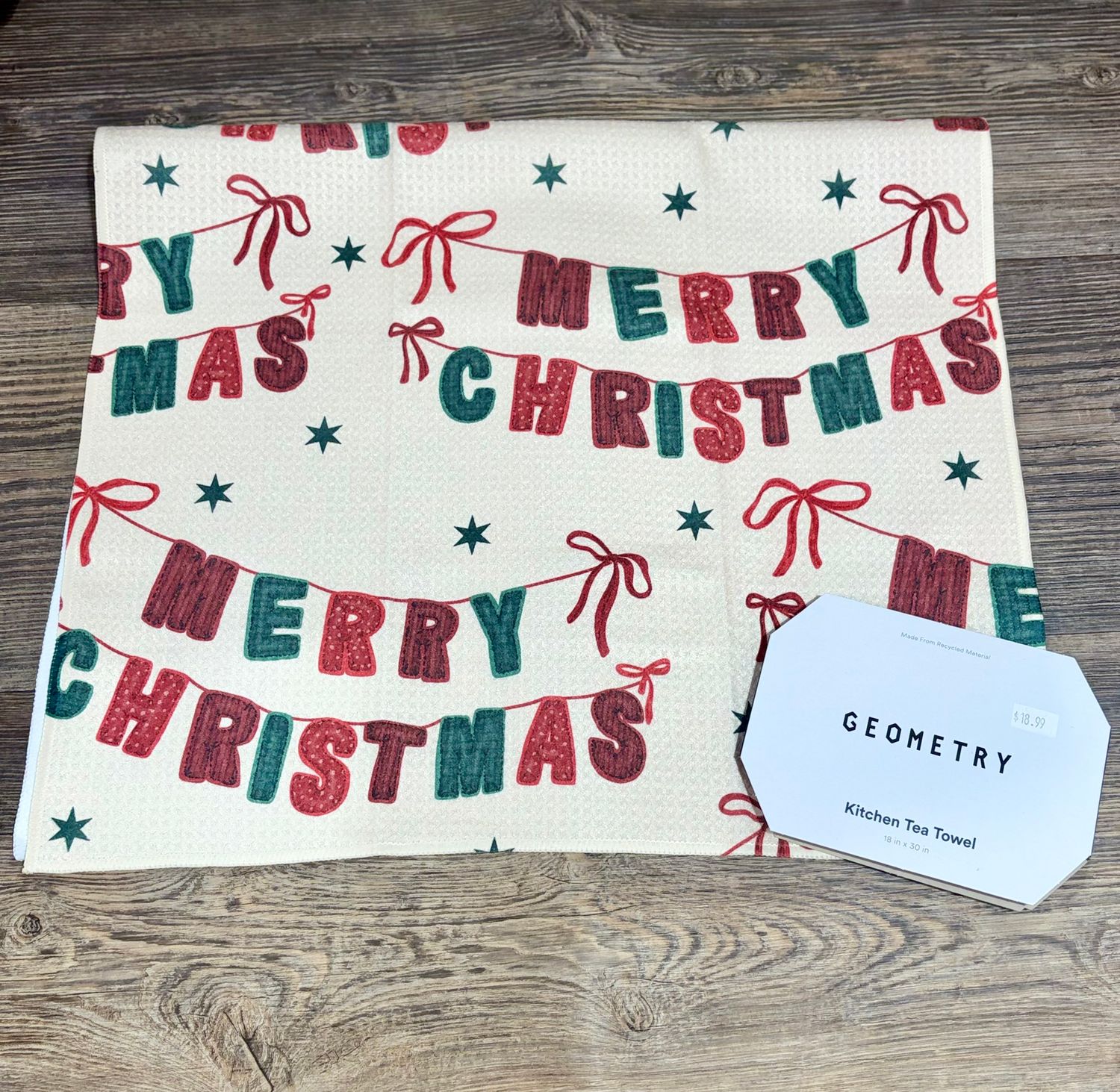 Christmas Banner Tea Towel