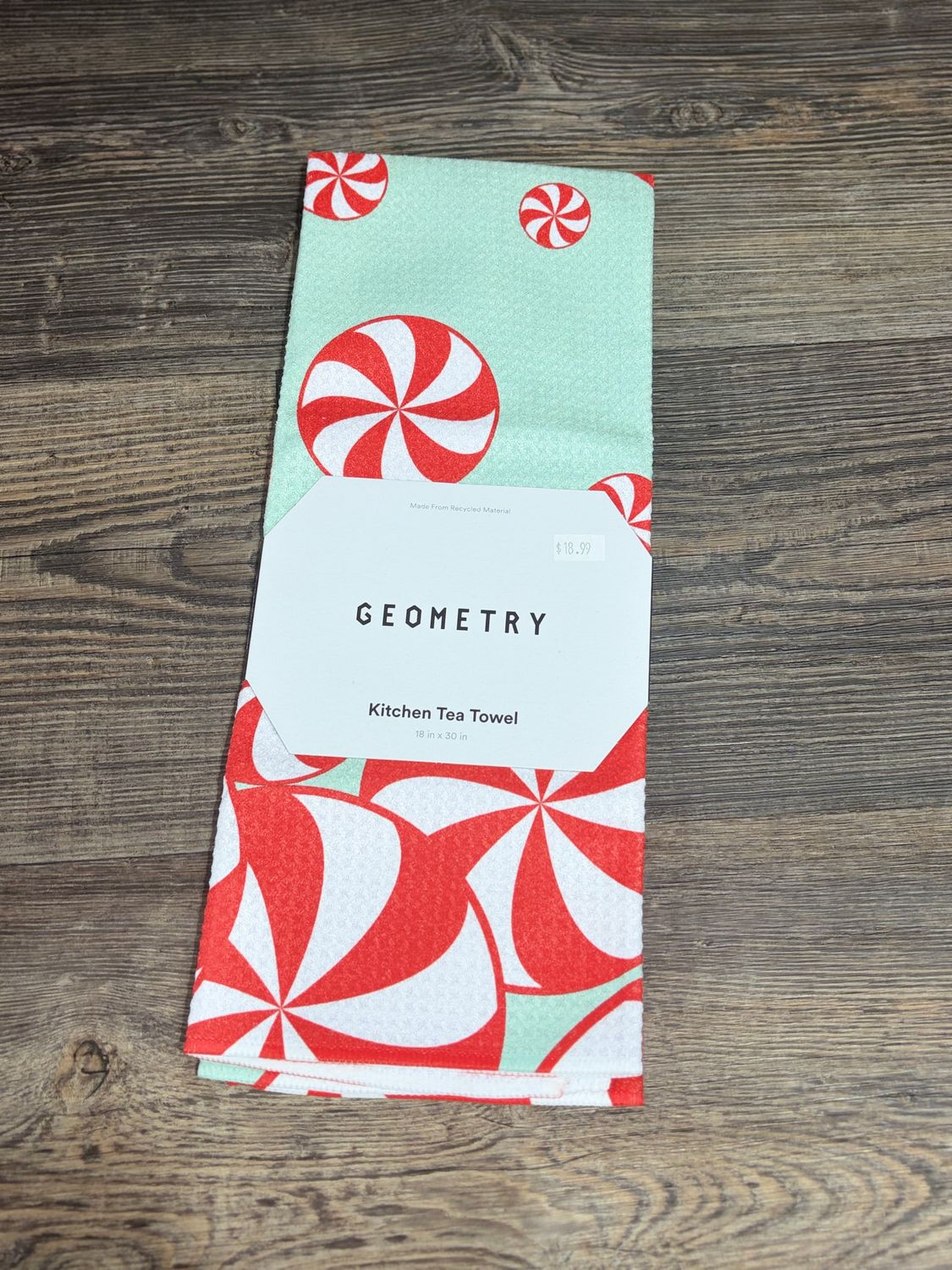 Peppermint Swirl Tea Towel
