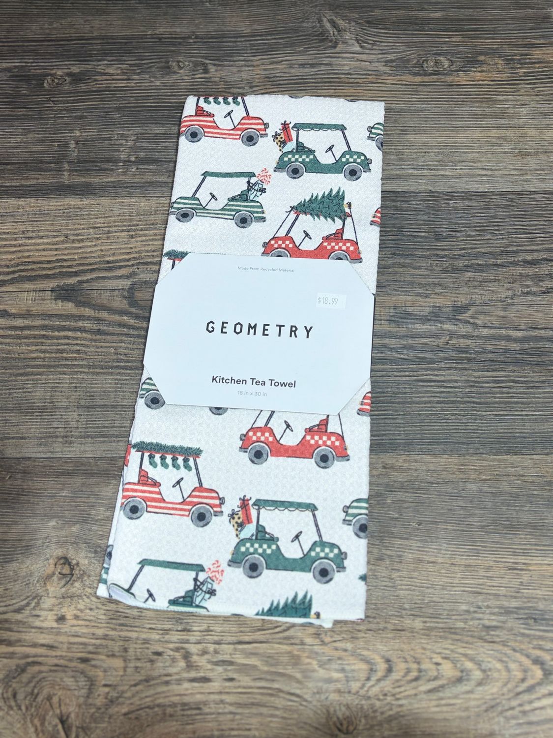 Holiday Golf Tea Towel
