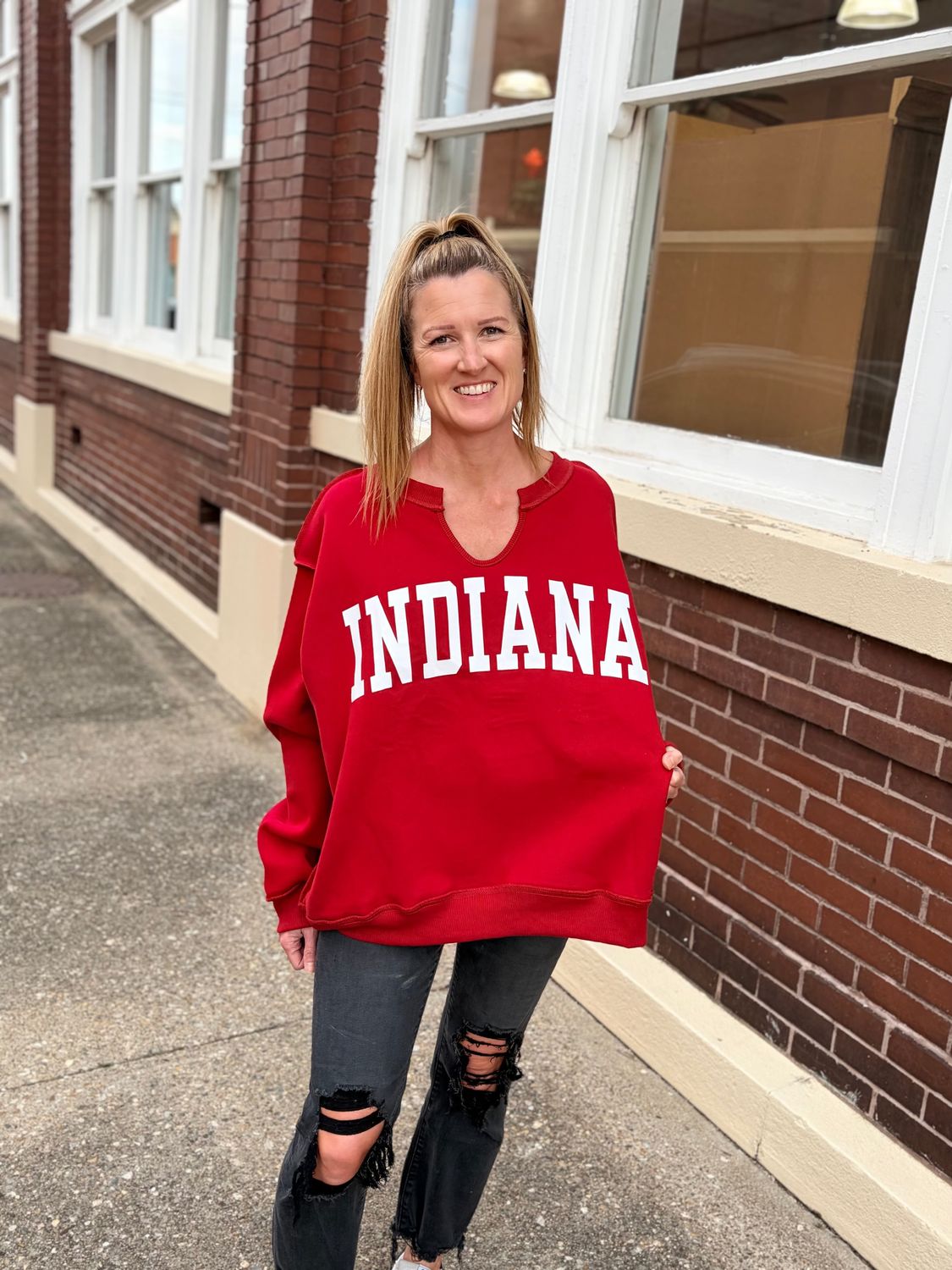 Indiana Reversible Varsity Sweatshirt