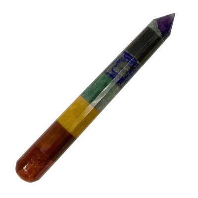 7 Chakra Faceted Wand