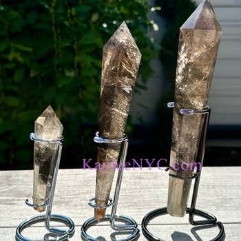 Natural Smoky Quartz Scepter w/ Stand