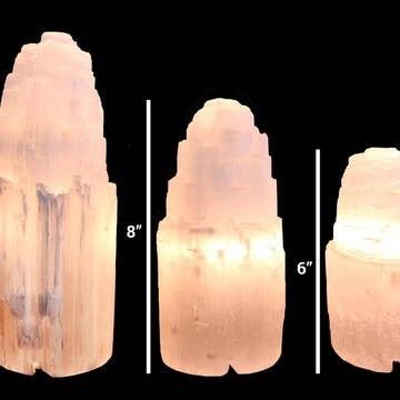 Selenite Crystal Lamp