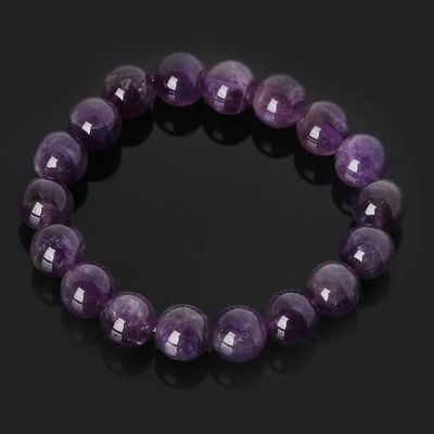 Amethyst Bead Bracelet -8MM