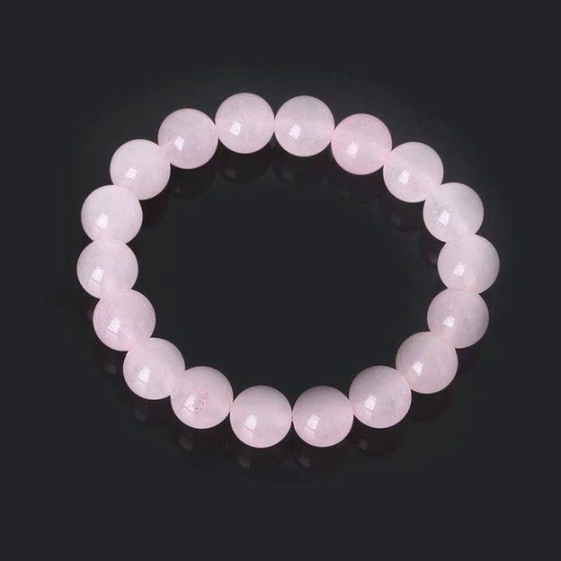 Rose Quartz Bead Bracelet 8mm