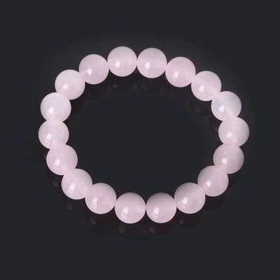 Rose Quartz Bead Bracelet 8mm