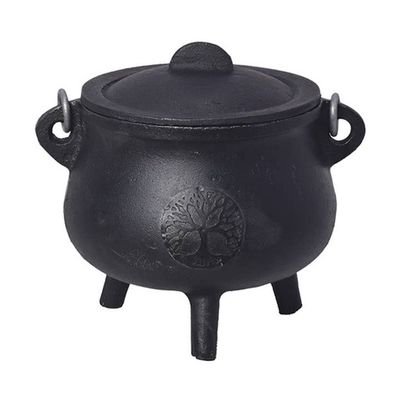 Cast Iron Cauldron - Tree of Life  (6 in.)