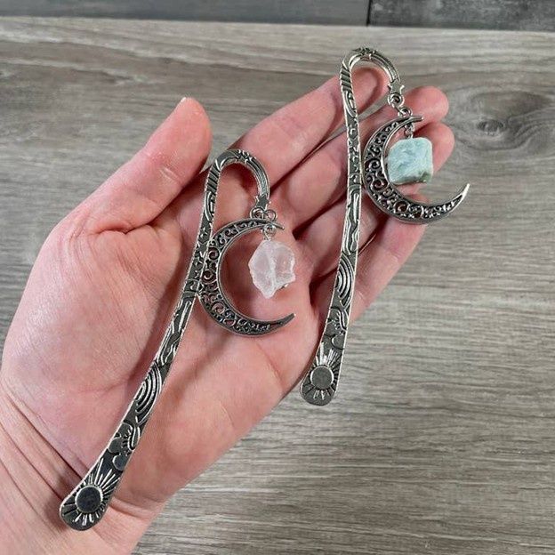 Gemstone Moon Bookmarks