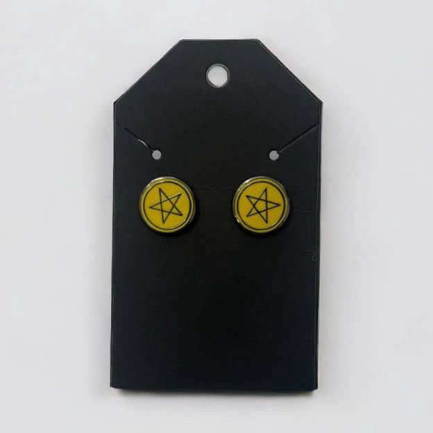 Pentacle Stud Earrings