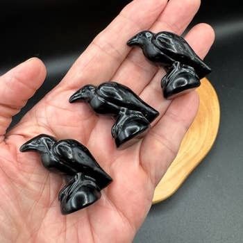 Mini Blk Obsidian Crow