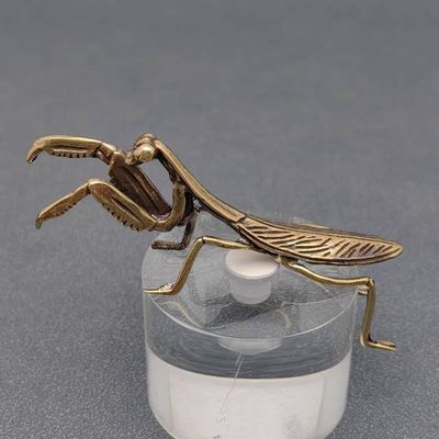 Brass Mantis Figurine